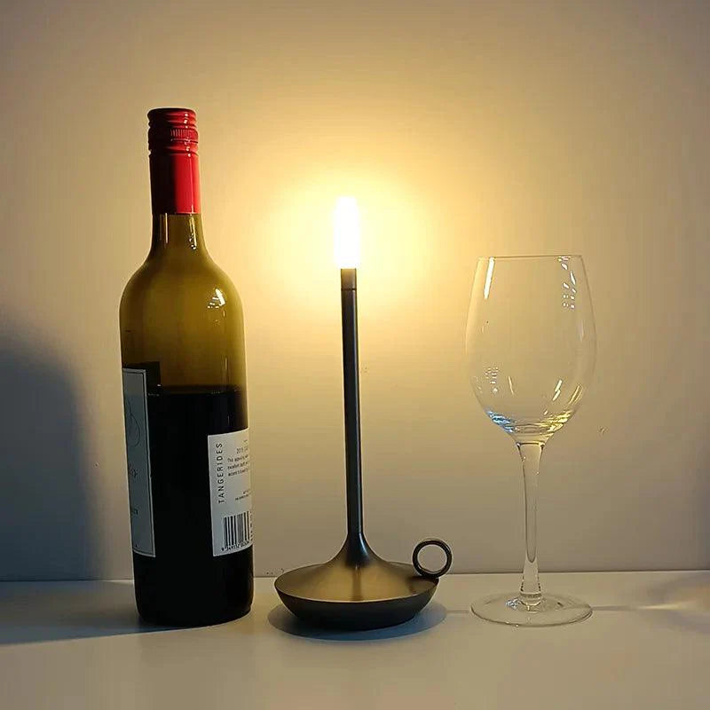 CandleLight | Moderne Kabellose LED-Tischlampe mit Touch-Steuerung