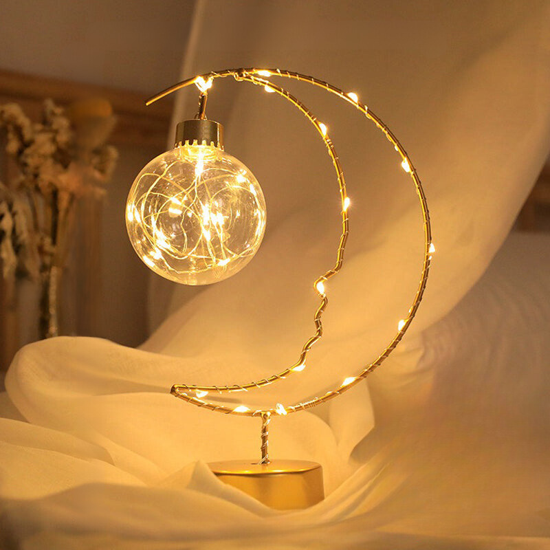StarryGleam | Mondlicht Deko-Nachttischlampe