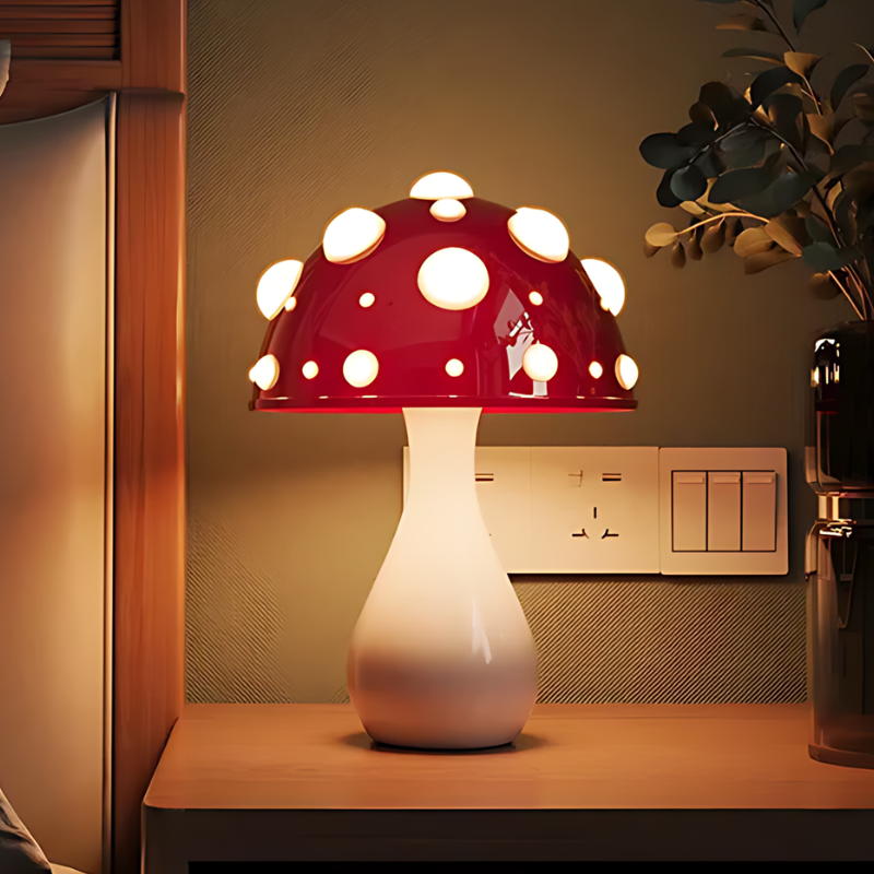 MysticGlow | Amanita Pilz Lampe mit stimmungsvollem LED Licht