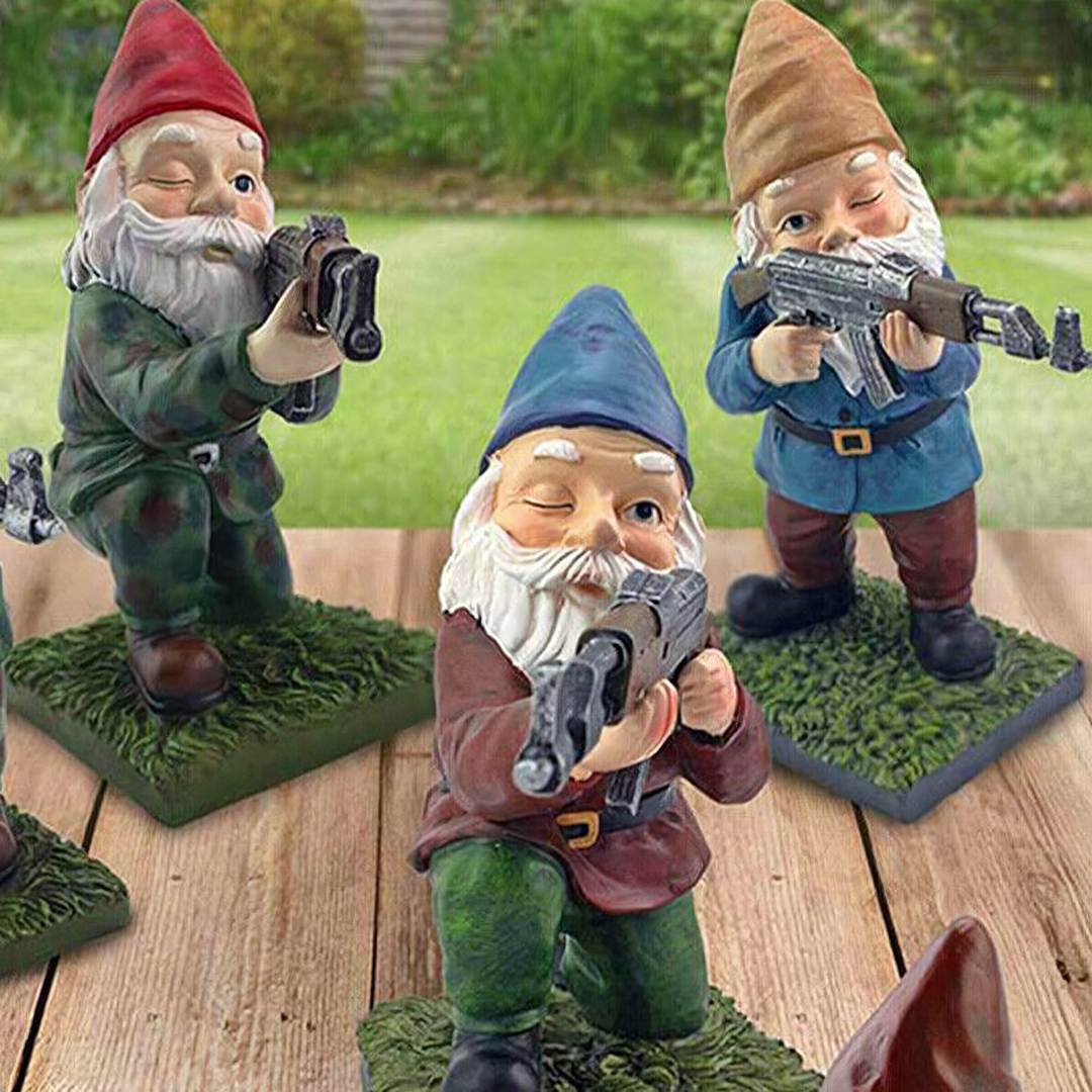 MilitaryGnome | Militärischer Gartenzwerg in Tarnuniform