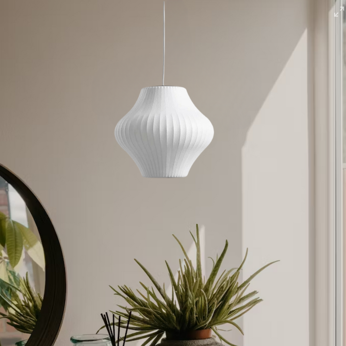 LuminaPendant | Perlenförmige Seiden-Pendelleuchte