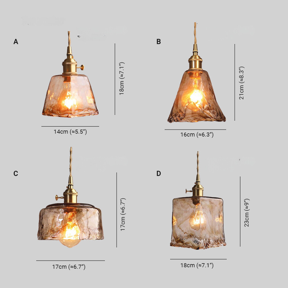RetroGlow | Elegante LED-Pendelleuchte aus Gold