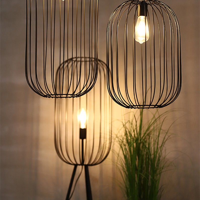 CageGlow | Moderne Streifen Stehlampe