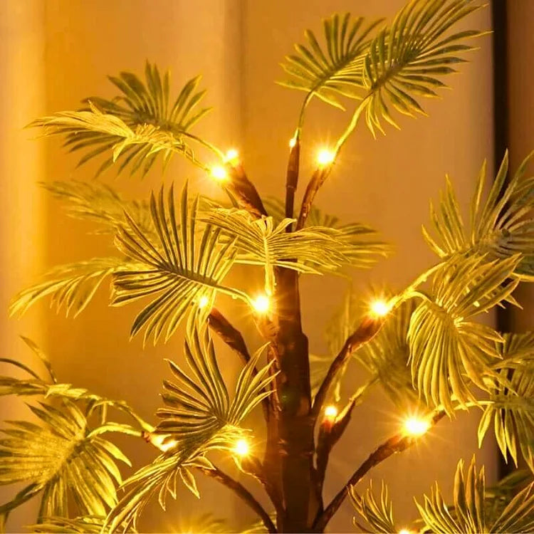 Weihnachtslichter | LED Palmblatt - Beleuchtung für Tropenflair