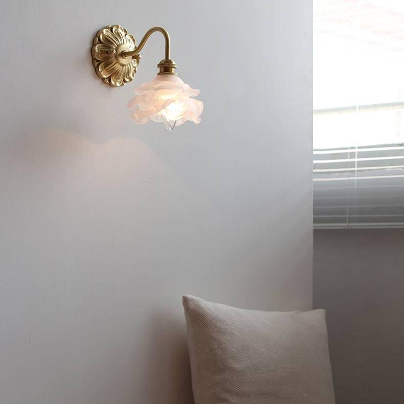 LumenWelle | Wandleuchte mit Schwanenhals aus Glas