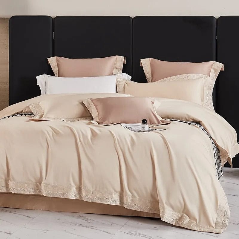 PeachSoft | Luxuriöses Bettbezugset aus ägyptischer Baumwolle in erfrischendem Pfirsichdesign
