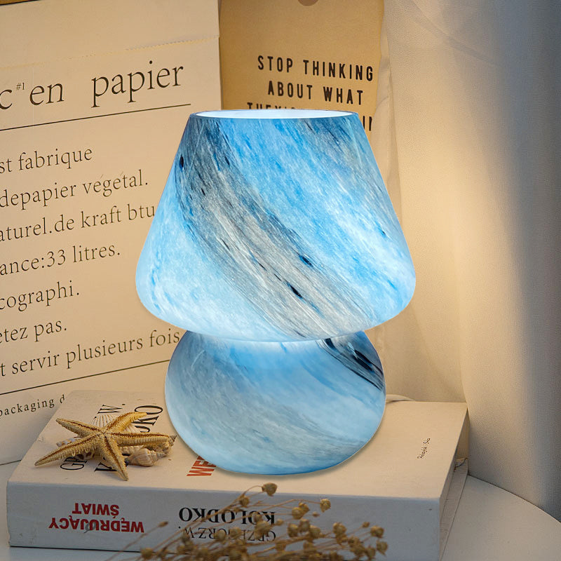 MushHue | Marmor-Pilz Tischlampe