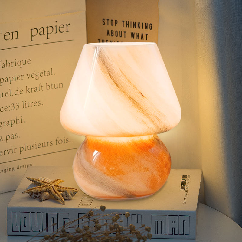 MushHue | Marmor-Pilz Tischlampe