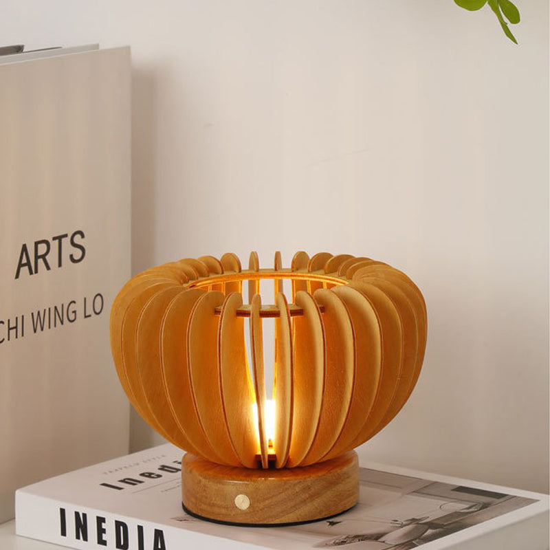 GourdGlow | Nordische LED-Kürbis Tischlampe