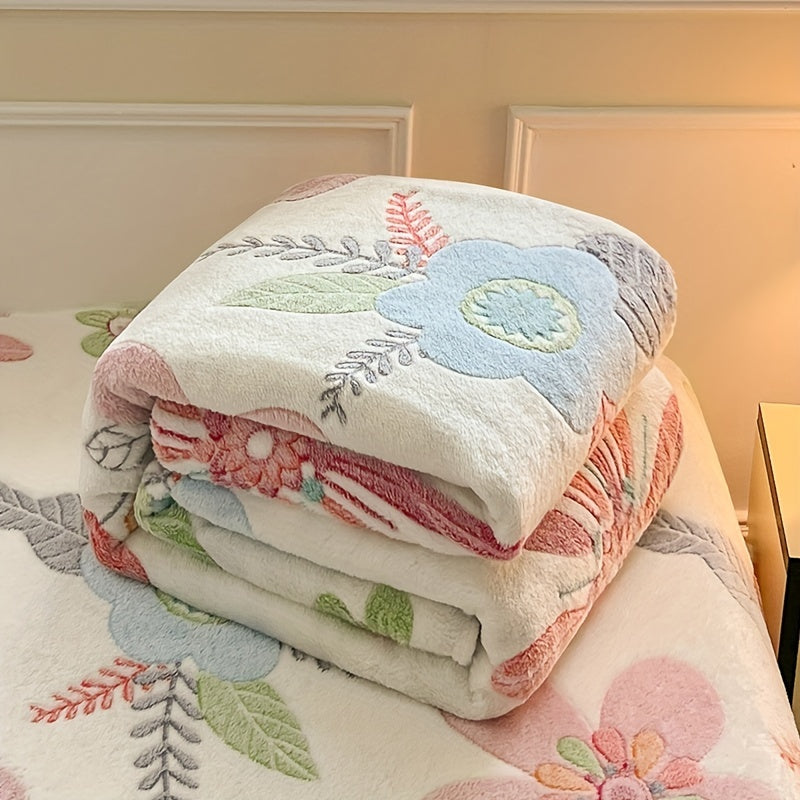 FlowersDream | Frühlingsblüte Plüschdecke für Zuhause