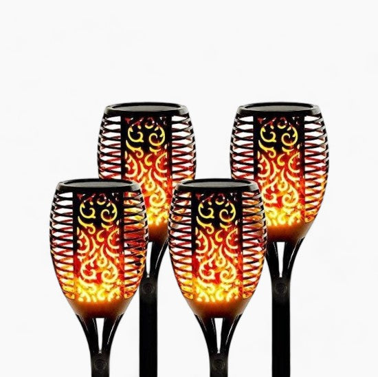 SolFlare | Wasserdichte Solarbetriebene LED-Gartenfackel