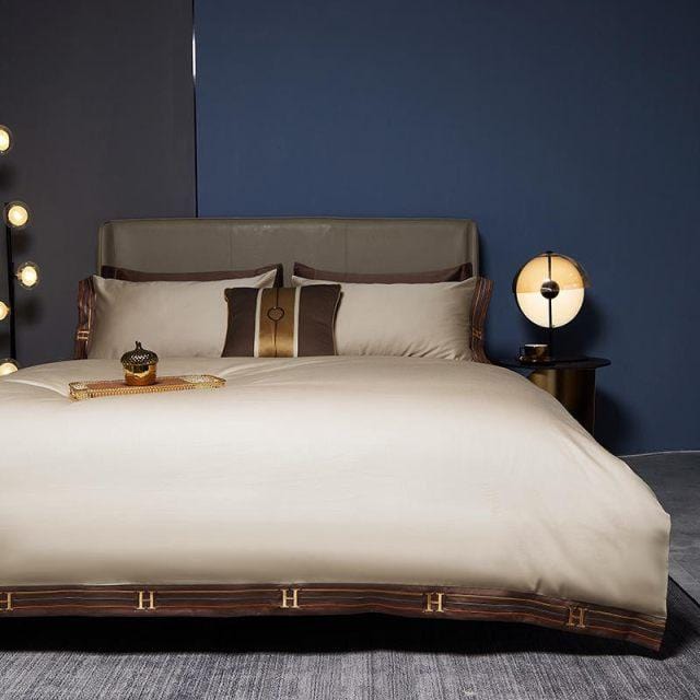 VisnaElegance | Ägyptische Baumwolle Bettwäsche Luxus Set