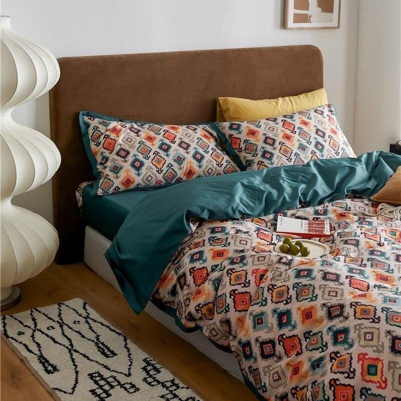 LuxeWeave | Luxuriöse Baumwollbettwäsche mit Muster