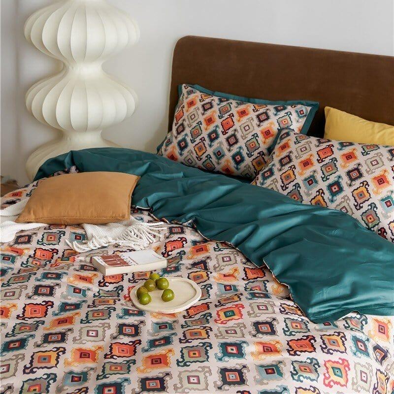 LuxeWeave | Luxuriöse Baumwollbettwäsche mit Muster