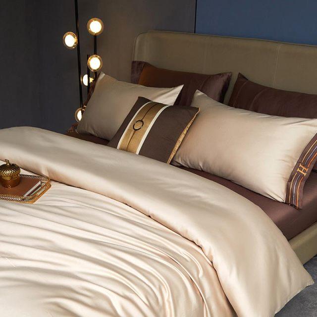 VisnaElegance | Ägyptische Baumwolle Bettwäsche Luxus Set