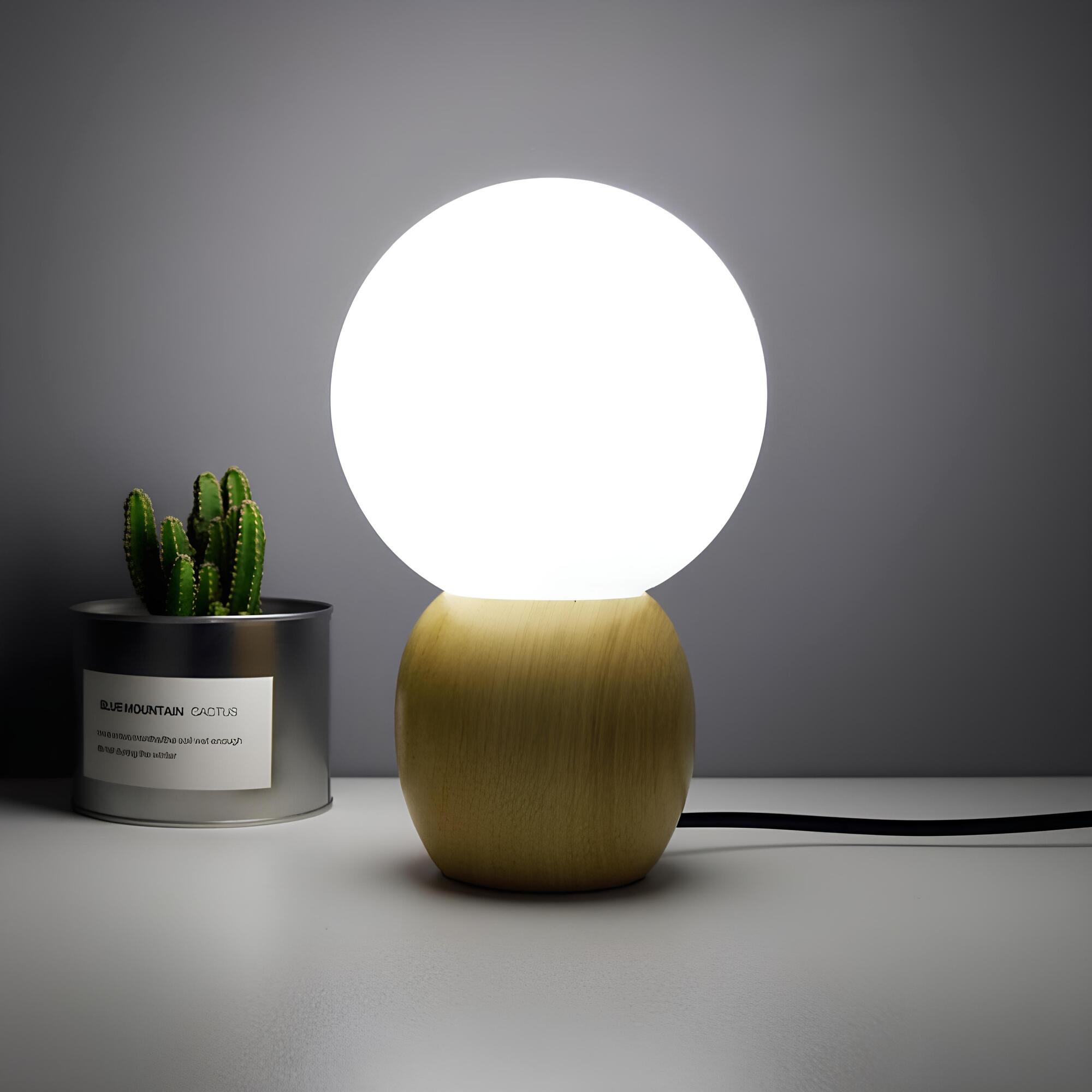 lumiorb-nachttischlampe-holzfuß-rund-design-led-beleuchtung-warmes-licht-xlumina