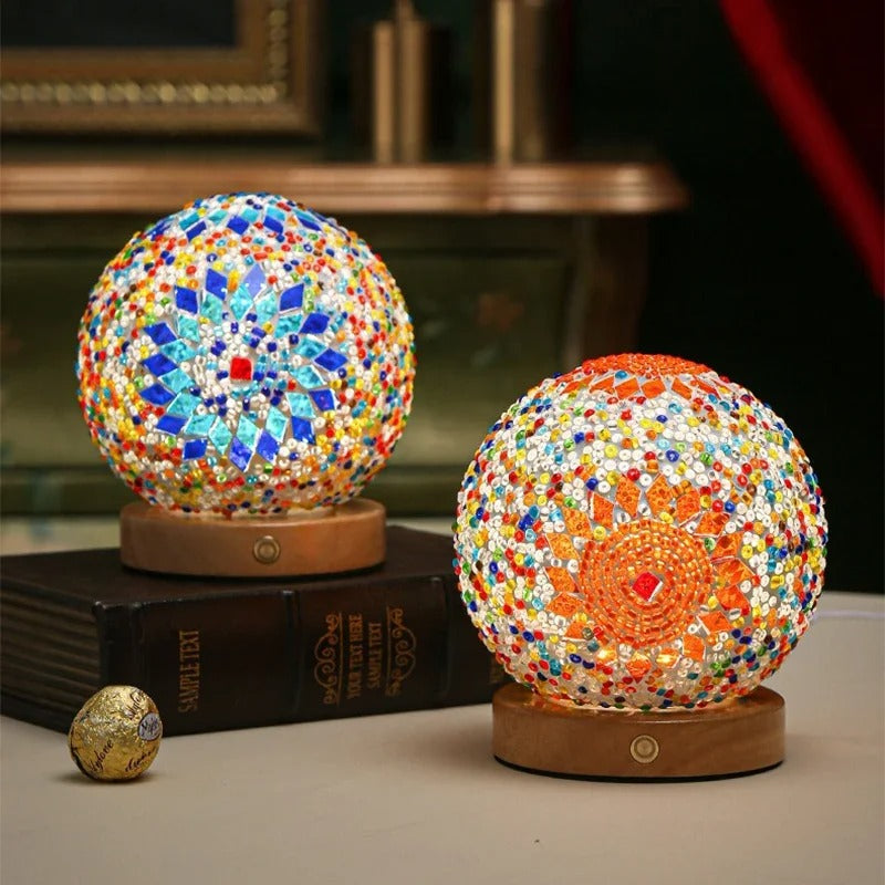 MosaicLamp | Kreative LED Tischlampe mit USB und Warmdim-Funktion