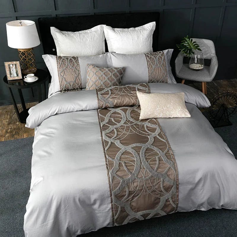 LuxuryDream | Luxuriöses Bettwäsche-Set mit geometrischem Design