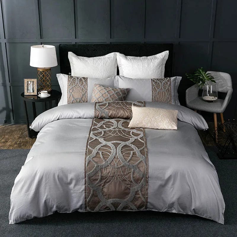LuxuryDream | Luxuriöses Bettwäsche-Set mit geometrischem Design