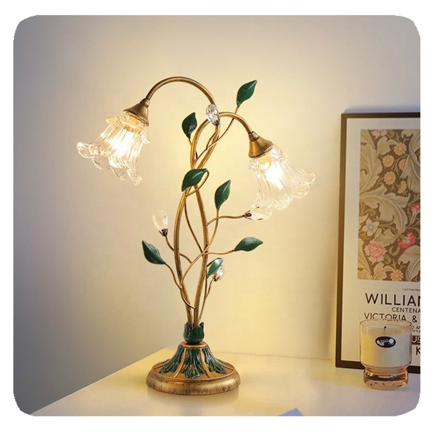 MagicFloral | Vintage Tischlampe mit romantischem Flair