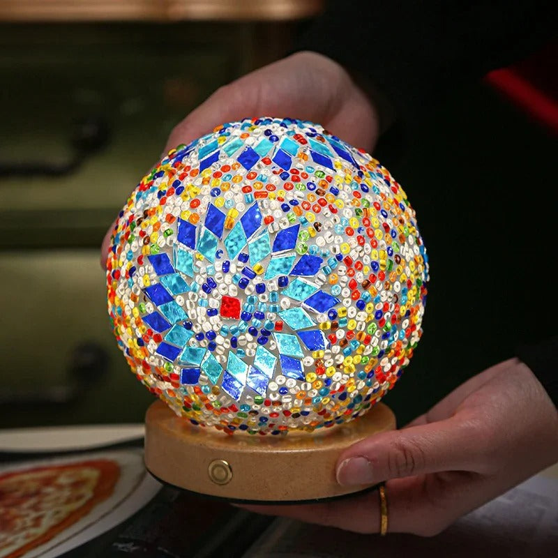 MosaicLamp | Kreative LED Tischlampe mit USB und Warmdim-Funktion