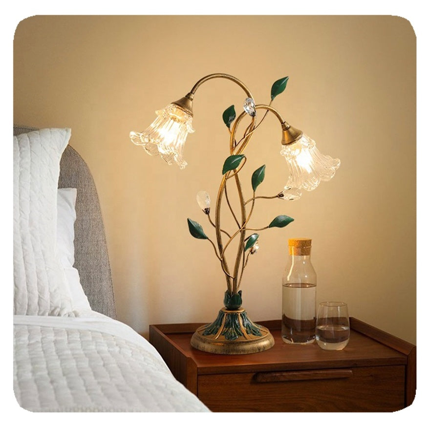 MagicFloral | Vintage Tischlampe mit romantischem Flair