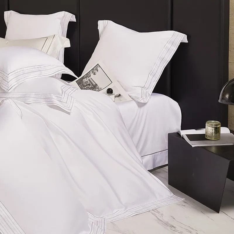 Luxxe Eleganz | Luxuriöses Bettbezugset aus ägyptischer Baumwolle für erholsamen Schlaf