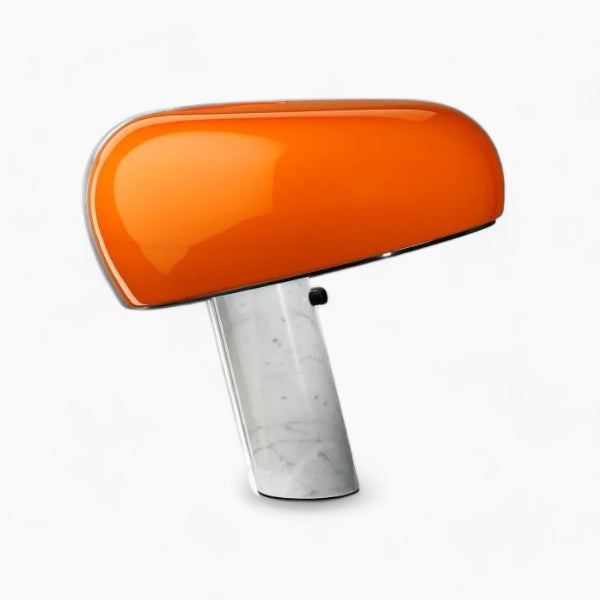 SnoopyLamp | Moderne Tischlampe aus Metall, Glas und Marmor