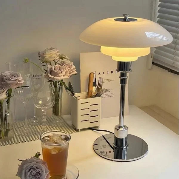 LumiDisc | Moderne mehrschichtige Tischleuchte aus Metall