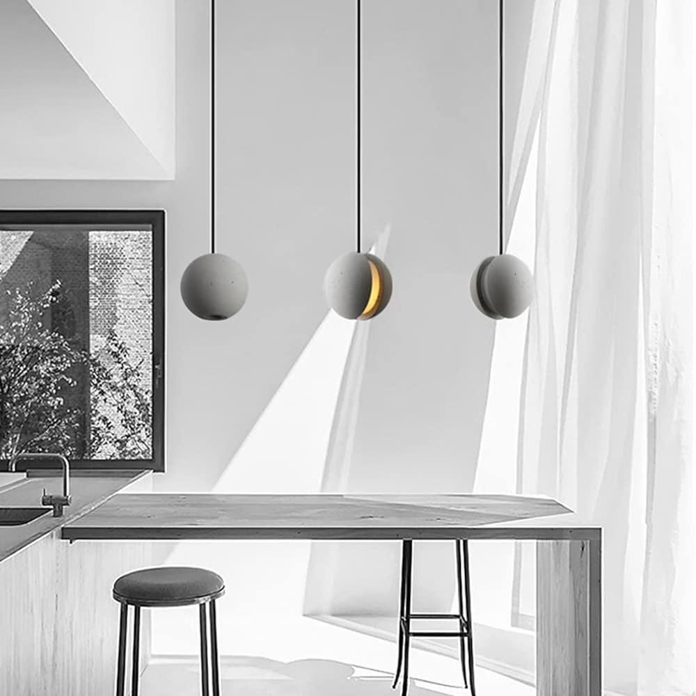 LichtBlitz | Moderne offene Kugel LED Pendelleuchte